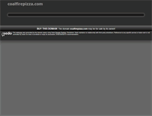 Tablet Screenshot of coalfirepizza.com